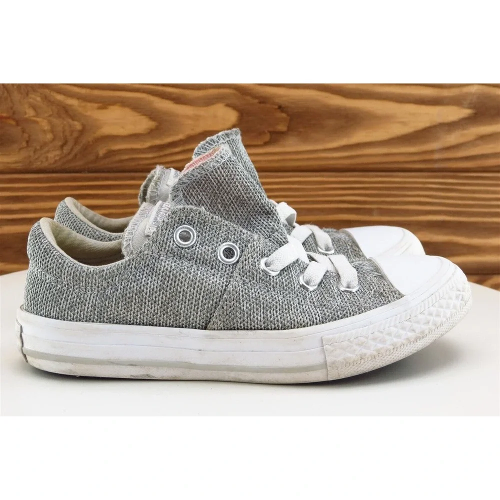 Converse Sneaker 12 Toddler Girls Gray Fabric‎ All Star Medium